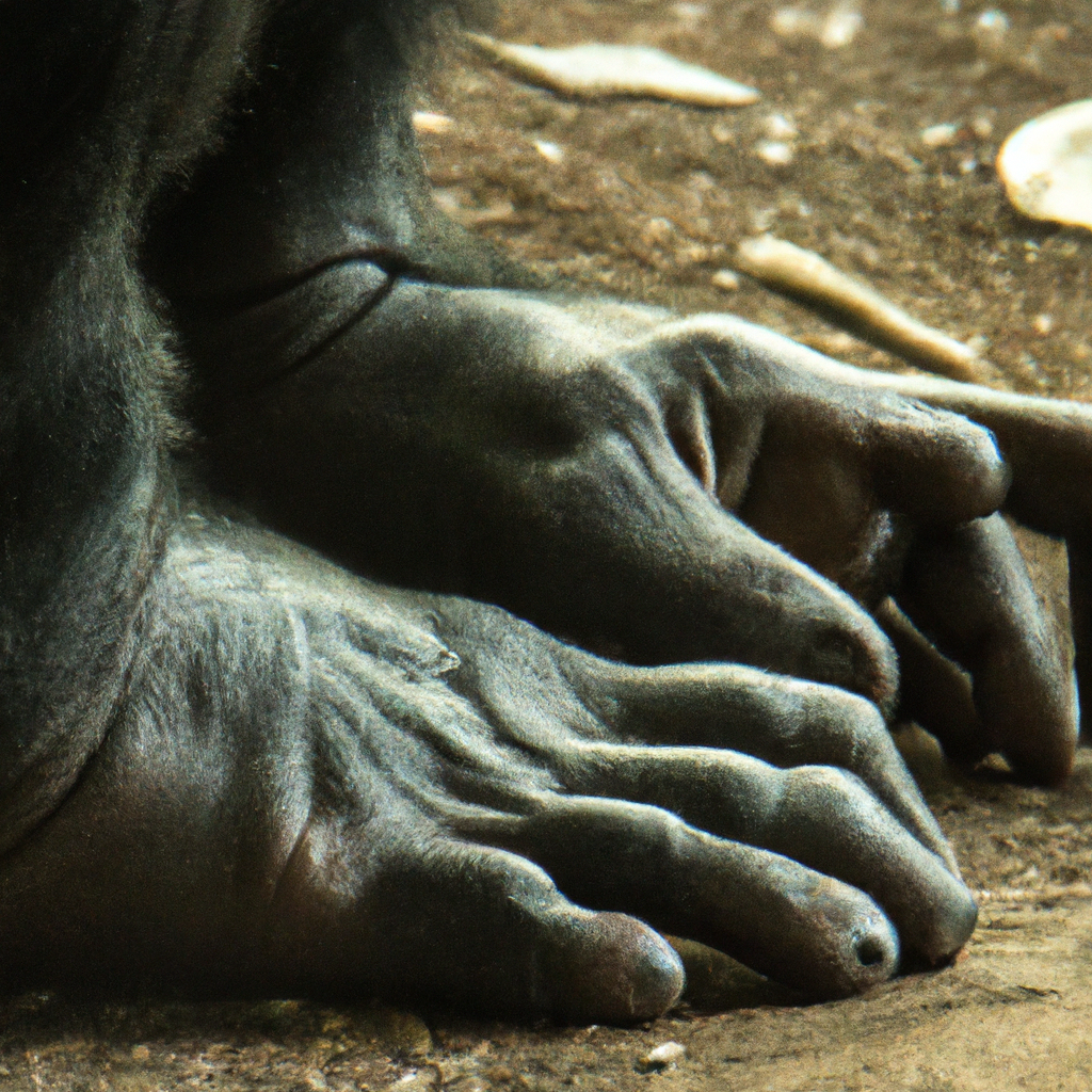 “Exploring the Intriguing Parallels: Human and Chimpanzee Hands and Feet”